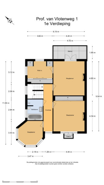 prof. van vlotenweg 1, bloemendaal – plattegrond 6