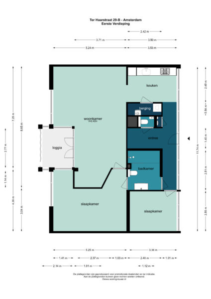 ter haarstraat 29b, amsterdam – plattegrond