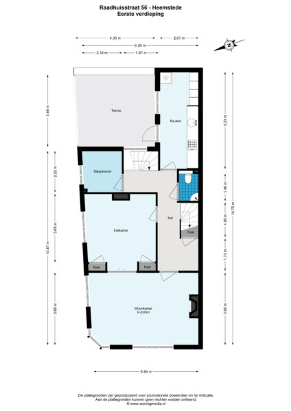 raadhuisstraat 56, heemstede – plattegrond 2
