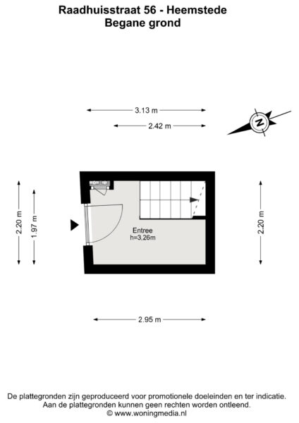 raadhuisstraat 56, heemstede – plattegrond