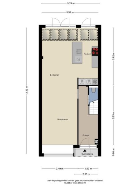 ernst casimirlaan 64, overveen – plattegrond