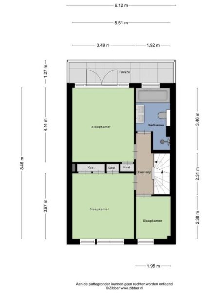ernst casimirlaan 64, overveen – plattegrond 2