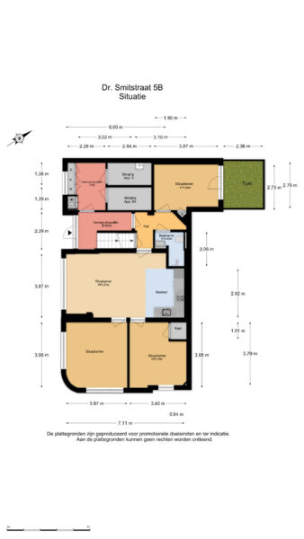 dr smitstraat 5b, zandvoort – plattegrond 5