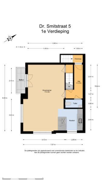 dr smitstraat 5, zandvoort – plattegrond 3