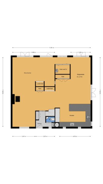 melkweg 1, bussum – plattegrond 3