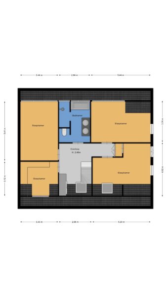melkweg 1, bussum – plattegrond