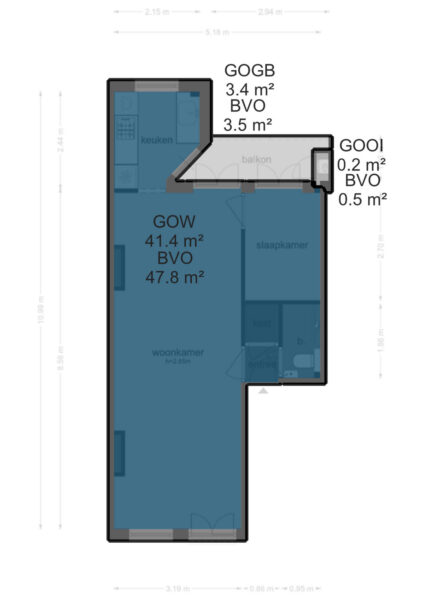 van ostadestraat 286 1, amsterdam – plattegrond 2
