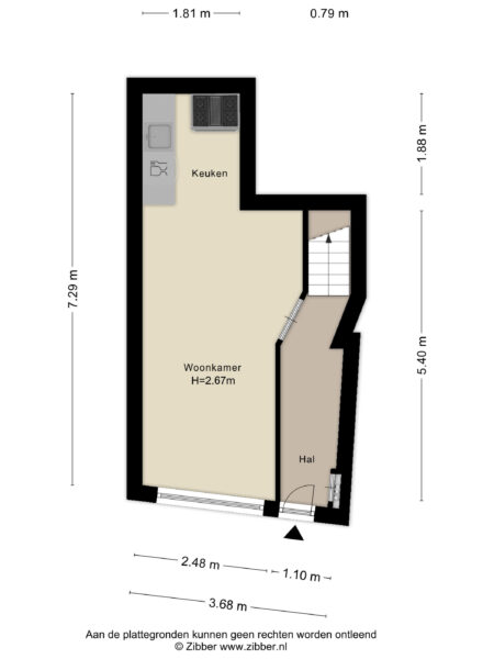 breestraat 7, haarlem – plattegrond