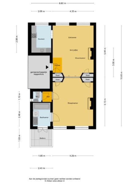 wilsonsplein 17b, haarlem – plattegrond