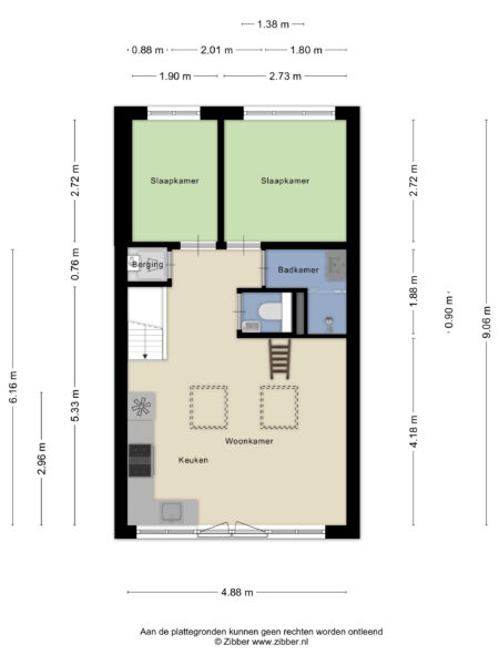 saenredamstraat 15b, haarlem – plattegrond 4