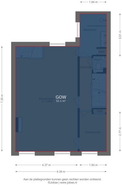 van oldenbarneveldtstraat 34, amsterdam – plattegrond 6