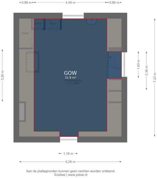van oldenbarneveldtstraat 34, amsterdam – plattegrond 13