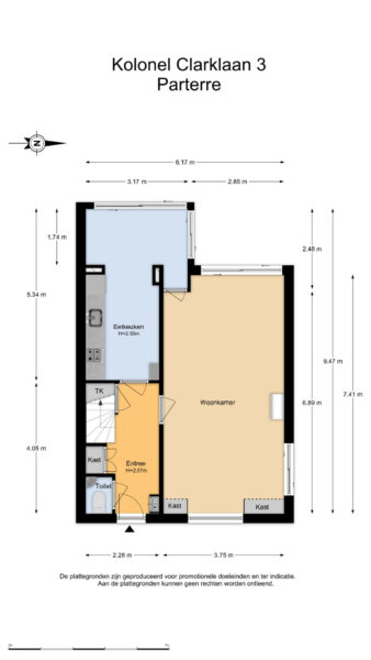 kolonel clarklaan 3, aerdenhout – plattegrond 2