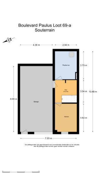boulevard paulus loot 69a, zandvoort – plattegrond 2