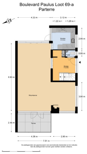 boulevard paulus loot 69a, zandvoort – plattegrond 3