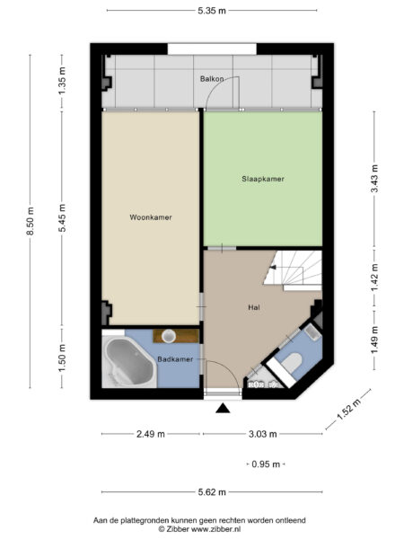 paul krugerstraat 41d, haarlem – plattegrond