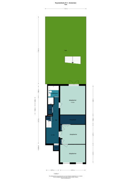 ruysdaelkade 47o, amsterdam – plattegrond 2