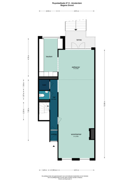 ruysdaelkade 47o, amsterdam – plattegrond 3