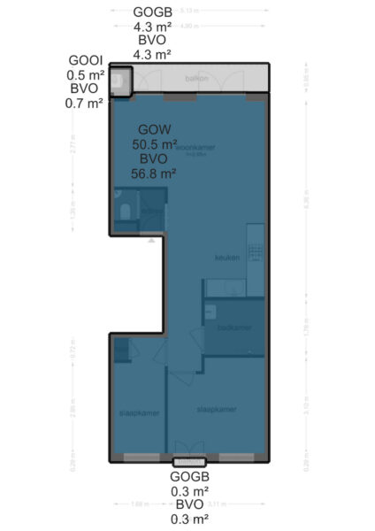 kuipersstraat 69a 2, amsterdam – plattegrond