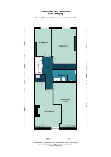 ceintuurbaan 199 3, amsterdam – plattegrond 3