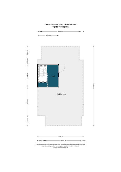 ceintuurbaan 199 3, amsterdam – plattegrond 5