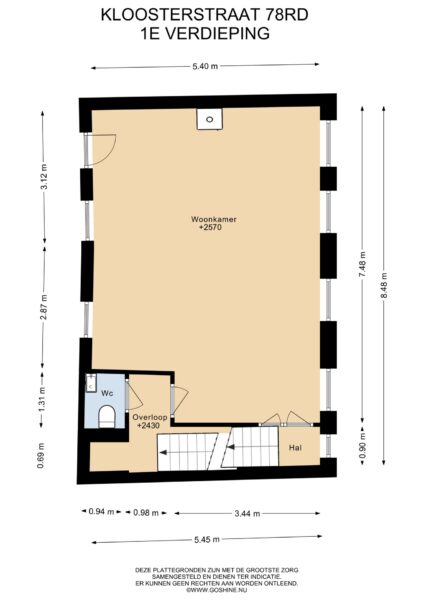 kloosterstraat 78rd, haarlem – plattegrond 5