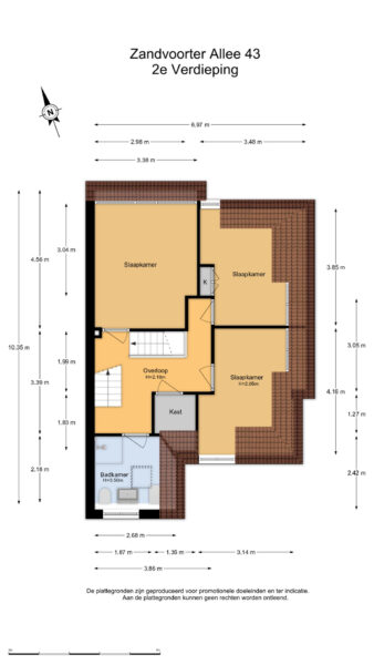 zandvoorter allee 43, heemstede – plattegrond 6