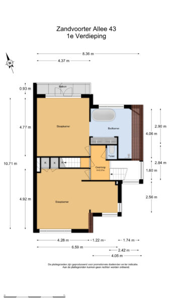 zandvoorter allee 43, heemstede – plattegrond 4