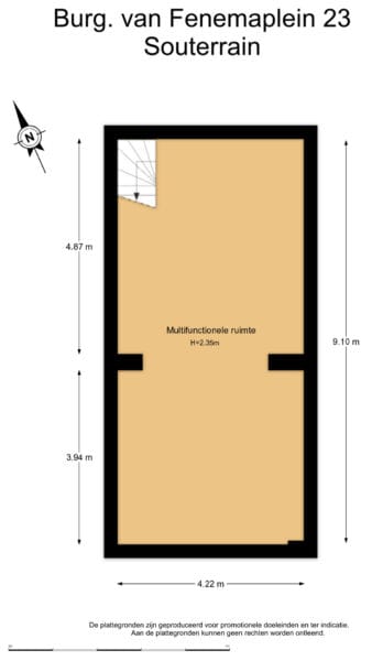 burgemeester van fenemaplein 23, zandvoort – plattegrond 3