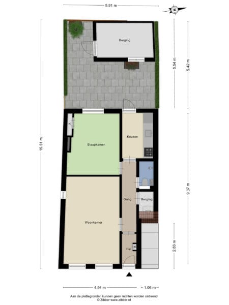 berckheydestraat 29zw, haarlem – plattegrond 3
