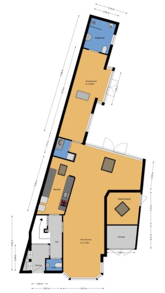 beerensteinerlaan 63, bussum – plattegrond