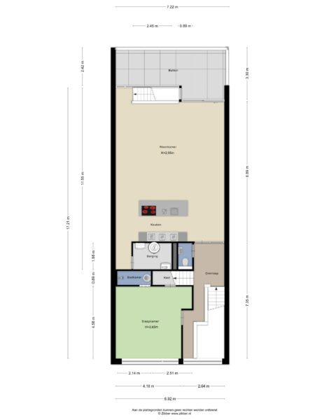 eendenkooistraat 6, haarlem – plattegrond