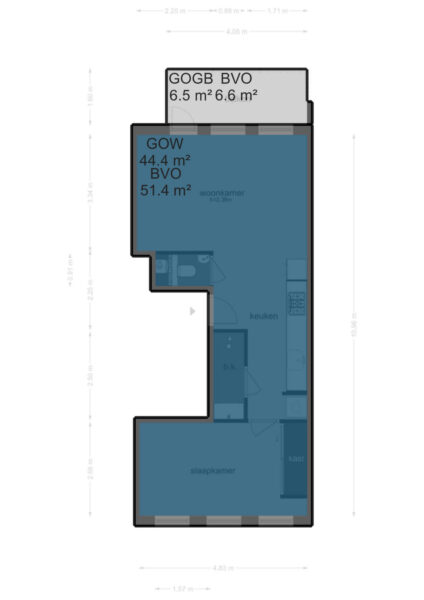 govert flinckstraat 390 1, amsterdam – plattegrond 2