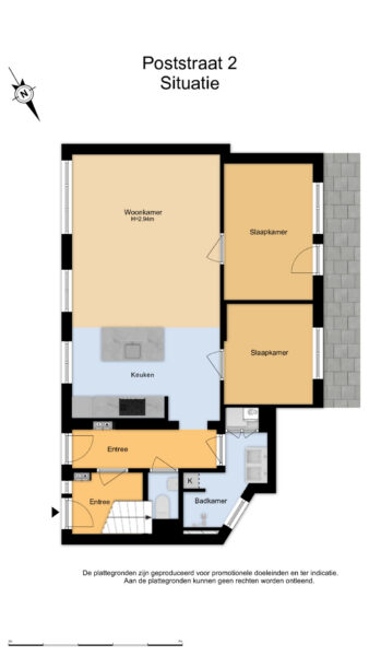 poststraat 2, zandvoort – plattegrond 4