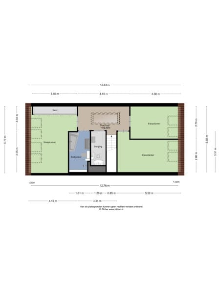 sint jorisveld 51, haarlem – plattegrond 2