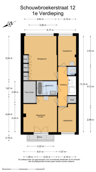 schouwbroekerstraat 12, heemstede – plattegrond 5