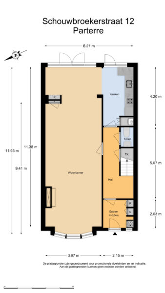 schouwbroekerstraat 12, heemstede – plattegrond 3