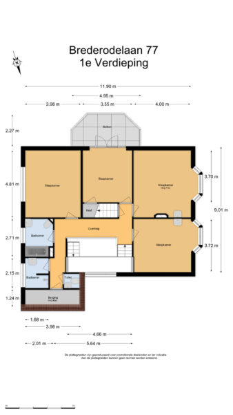 brederodelaan 77, bloemendaal – plattegrond 4