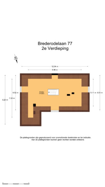 brederodelaan 77, bloemendaal – plattegrond 6