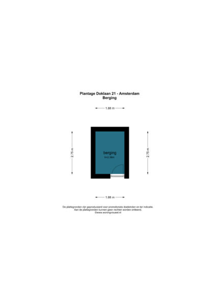 plantage doklaan 21, amsterdam – plattegrond