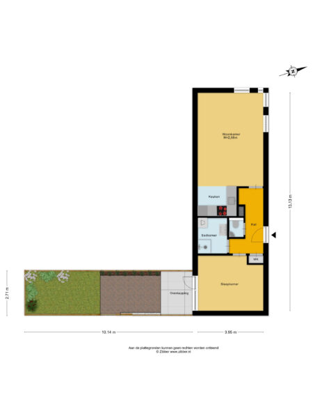 bloemhofstraat 22a, haarlem – plattegrond