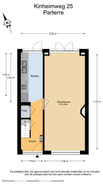 kinheimweg 25, bloemendaal – plattegrond 3