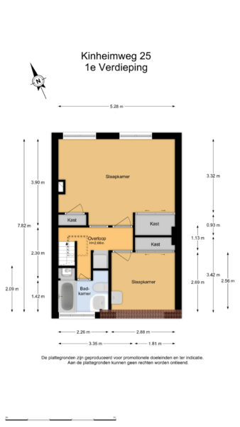kinheimweg 25, bloemendaal – plattegrond 4