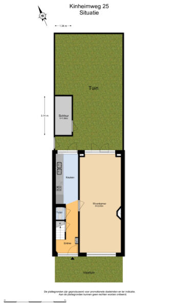kinheimweg 25, bloemendaal – plattegrond 5