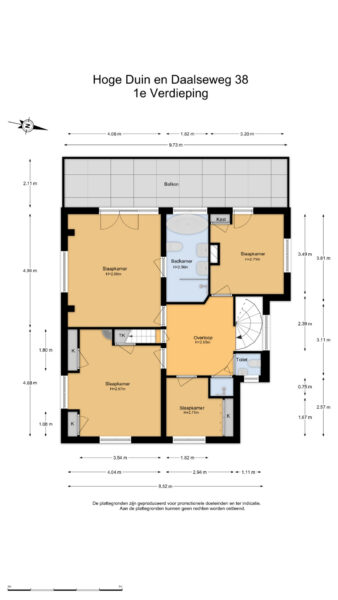 hoge duin en daalseweg 38, bloemendaal – plattegrond 5