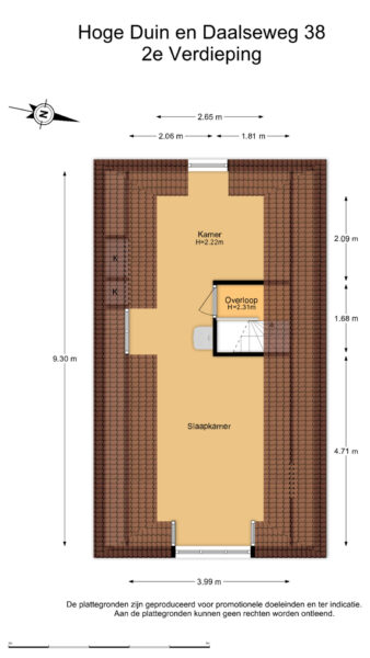 hoge duin en daalseweg 38, bloemendaal – plattegrond 6