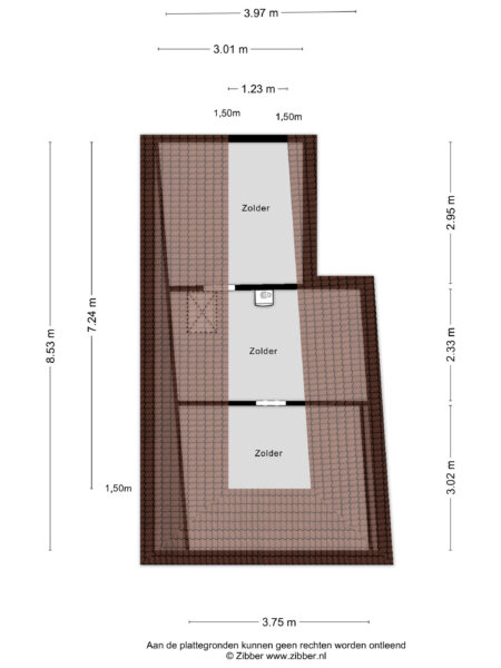 taanplaats 30, spaarndam gem. haarlem – plattegrond 3