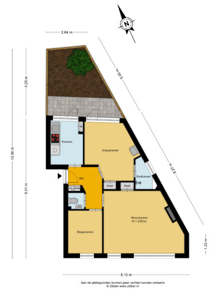 teding van berkhoutstraat 27, haarlem – plattegrond