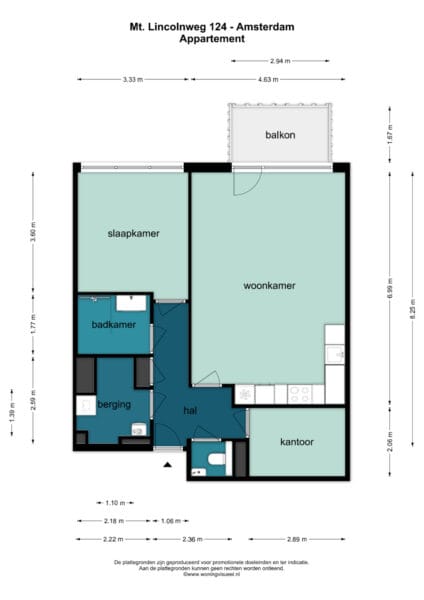 mt. lincolnweg 124, amsterdam – plattegrond