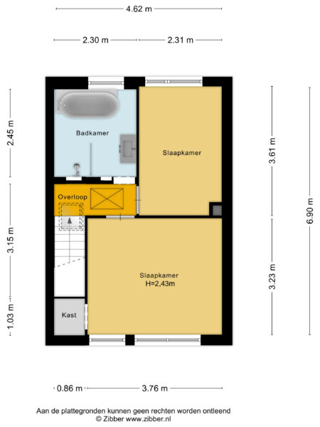 nijlstraat 34, haarlem – plattegrond 3